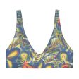 Bora Bora Tropical Recycled padded bikini bathing suit top Online now