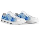 Blue Tie Dye Low Top Sneakers Online Hot Sale