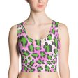 Dayglo Animal Print Sublimation Cut & Sew Crop Top For Discount