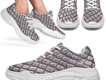 Croc Print Athletic Sneakers For Sale