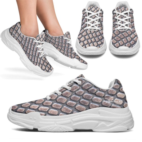 Croc Print Athletic Sneakers For Sale