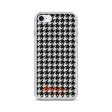 Black & White Houndstooth Clear Case for iPhone® Online now