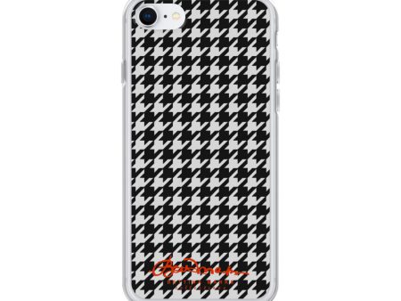 Black & White Houndstooth Clear Case for iPhone® Online now