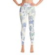 Blu&White Watercolor Floral Yoga Leggings Sale