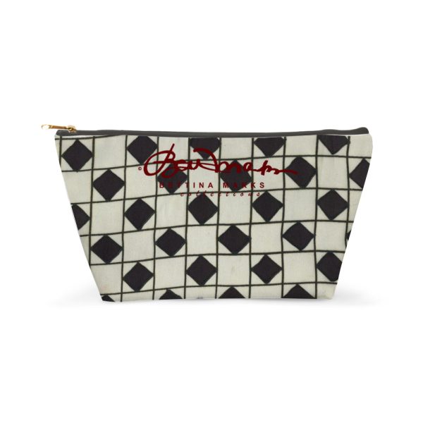 B&W Checkerboard Accessory Pouch T-Bottom For Sale