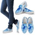 Blue Tie Dye Slip On Sneakers Hot on Sale