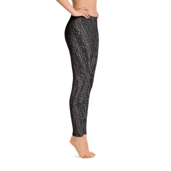 Charcoal Grey Tire Scribble Leggings Sale